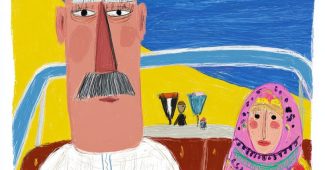 ChatGPT提示词_一位老年男性和女性马格里比人驾车在海边欣赏日落_chatgpt plus充值缩略图