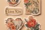 ChatGPT_AI提示词_一套柔和色彩的贴纸，包含文字”我爱你”，有丘比特、复古情书和花卉心形设计_chatgpt4.0在线网页缩略图