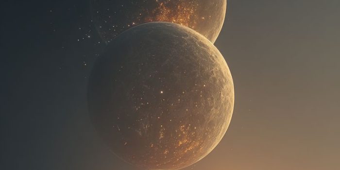 ChatGPT提示词_多个行星在宇宙空间对齐，一个人类剪影站在其中一个中心行星上_chatgpt帐号购买缩略图