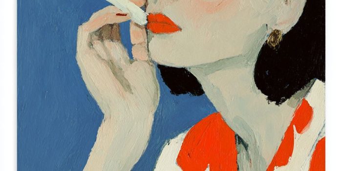 ChatGPT_AI提示词_女王纸牌以现代插图风格重新构想，展现优雅与时尚气息_人工智能chatgpt5.0缩略图