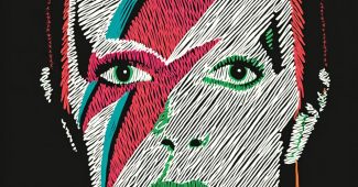 ChatGPT_AI提示词_Ziggy Stardust包含简约的构图、风格化及雕塑感的干净轮廓和简化的形式，适合封面艺术_chatgpt帐号缩略图