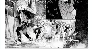 ChatGPT提示词_城市冒险第一卷的 漫画书 书页面，风格受到艺术家Kara Iwasaki影响，流畅的线条和漫画风格的动态表现 日本动漫_chatgpt网页版缩略图