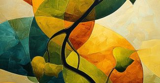 AI提示词_一款大胆的藤枝扭曲设计_Grok4缩略图