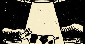 ChatGPT_AI提示词_1950年代风格的卡通飞碟正在用光束升起一头牛_如何购买gpt会员便宜点缩略图