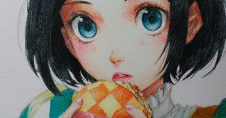 AI提示词_一位黑直发的美少女穿着日式服装，正咬着一个肉包_ChatGPT购买缩略图