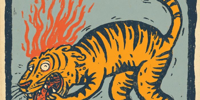 ChatGPT提示词_大卫·施里克利的独立专辑封面展示了一只吃辣椒的老虎_chat gpt会员价格缩略图