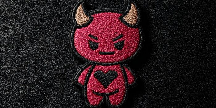 ChatGPT_AI提示词_一个可爱的卡通魔鬼角色贴图设计，采用不同颜色在黑色背景上_chatgpt官网网页版缩略图