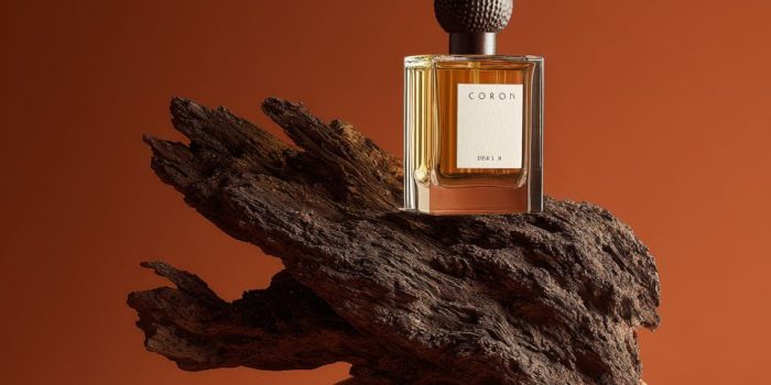 ChatGPT_AI提示词_高端产品摄影，矩形玻璃 香水瓶与白色标签和深色圆形 瓶盖的搭配 最佳摄像机_gpt帐号购买缩略图