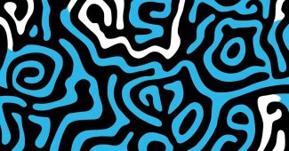 ChatGPT提示词_蓝色水波纹的无缝图案，简约风格的平面插图_chatgpt免费使用网站缩略图