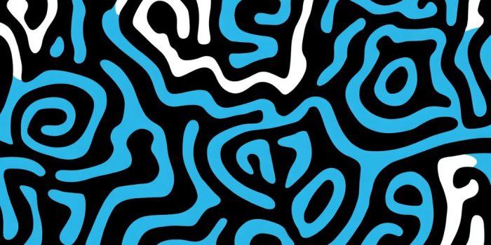 ChatGPT提示词_蓝色水波纹的无缝图案，简约风格的平面插图_chatgpt免费使用网站缩略图