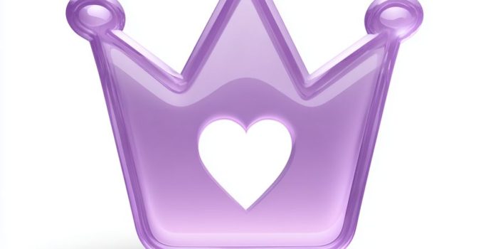 ChatGPT_AI提示词_一个紫色三维皇冠图标，周围透明效果和内部灯光，背景为白色，并添加一个心形_chatgpt5.0官网中文版缩略图