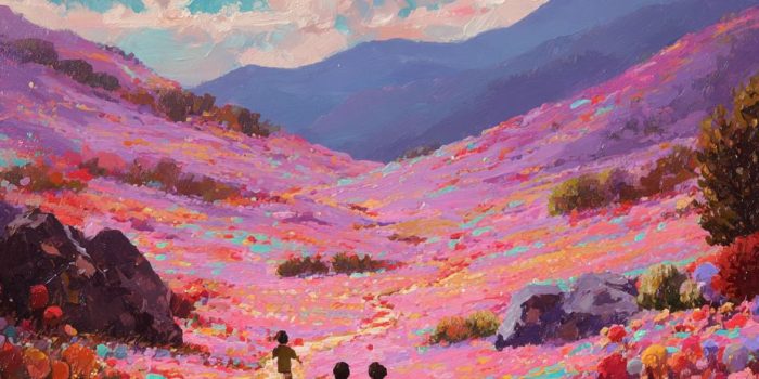 ChatGPT提示词_五彩缤纷的糖果景观中，孩子们在花田中奔跑_chatgpt帐号购买缩略图