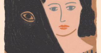 ChatGPT提示词_一幅女人与黑马拥抱的简约插画_chatgpt注册流程缩略图