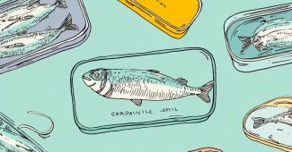 ChatGPT提示词_罐头里装着沙丁鱼，背景是淡薄荷色，设计风格独特有趣_国内如何买gpt会员卡便宜点缩略图