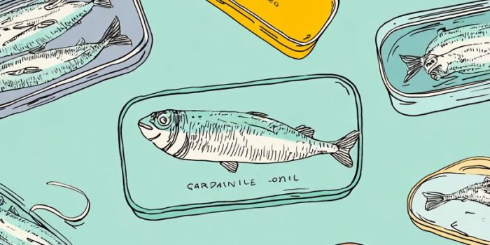 ChatGPT提示词_罐头里装着沙丁鱼，背景是淡薄荷色，设计风格独特有趣_国内如何买gpt会员卡便宜点缩略图