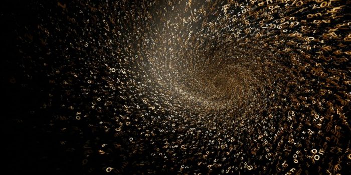 ChatGPT提示词_金色字母和标点符号形成漩涡，中心密集向外散开_hatgpt plus缩略图