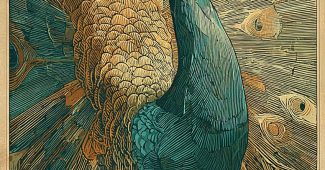 ChatGPT_AI提示词_一只色彩斑斓的孔雀展翅_chatgpt会员多少钱一年缩略图