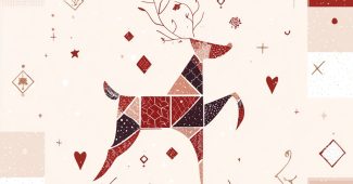 ChatGPT提示词_极简主义的几何驯鹿圣诞插画，斯堪的纳维亚设计，红白米色调，简洁线条，充足的留白_chatgpt会员怎么购买缩略图