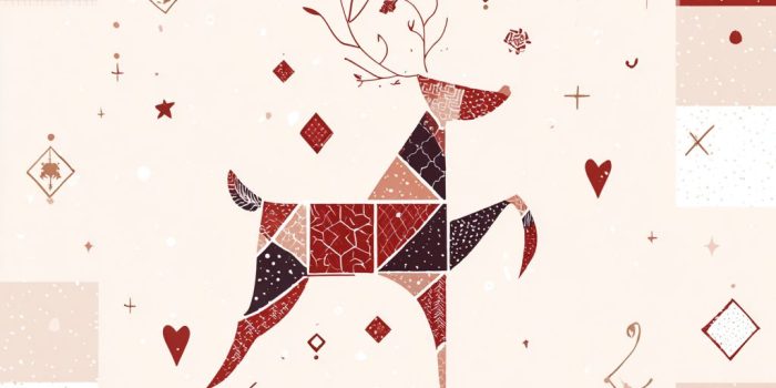 ChatGPT提示词_极简主义的几何驯鹿圣诞插画，斯堪的纳维亚设计，红白米色调，简洁线条，充足的留白_chatgpt会员怎么购买缩略图