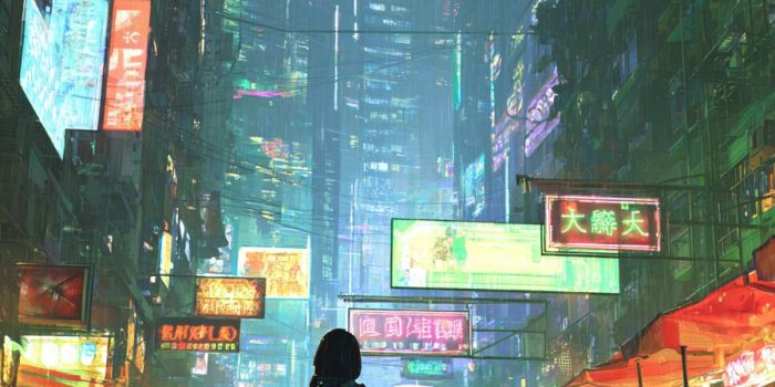 AI提示词_一名女性黑客在雨夜的街市中行走_chatgpt会员费多少钱缩略图