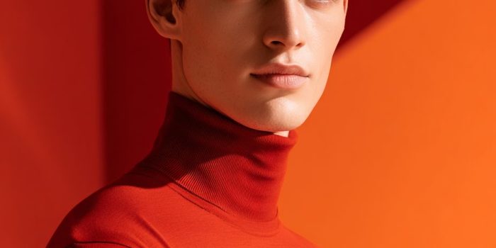 ChatGPT提示词_一名年轻男模特穿着无缝圆领保暖衣，展现优雅的面部特征和干净的贴身剪裁_chatgpt会员值得买吗缩略图