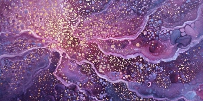 ChatGPT提示词_抽象水彩画运用墨水洗底，展现绚丽色彩，营造出宁静神秘的氛围_gpt会员不支持国内银行卡缩略图