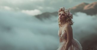 ChatGPT提示词_一位童话女王在神秘雾气缭绕的高地场景中出现_chatgpt5.0可以用吗缩略图