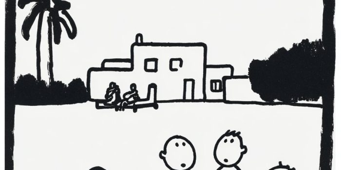 ChatGPT提示词_希腊的一栋带游泳池的别墅里，孩子们在喝啤酒缩略图