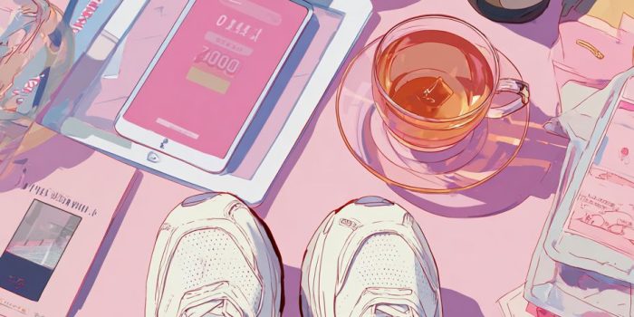 ChatGPT_AI提示词_桌子上有平板电脑、两部手机、电脑、一个茶杯和一支笔_gpt会员多少钱一年缩略图