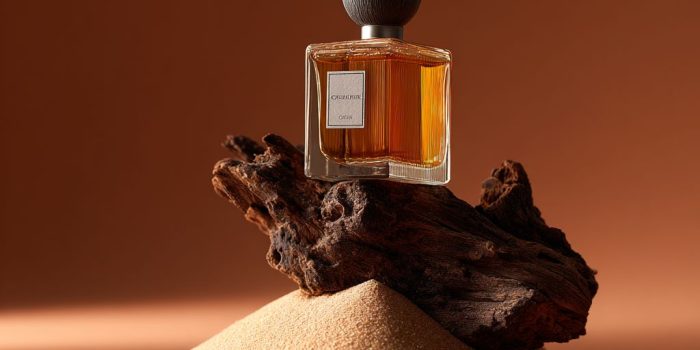 ChatGPT_AI提示词_高端香水瓶摄影展示了瓶子与自然元素的和谐_chatgpt会员多少钱一次缩略图