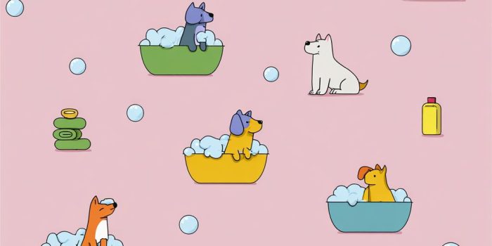 ChatGPT提示词_可爱卡通插图，描绘多只狗狗在泡泡浴中，色彩鲜艳，线条简单，适合儿童艺术项目_chatgpt5.0有出吗缩略图