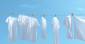 ChatGPT提示词_关于白色衣物在蓝天背景下挂在晾衣绳上的简约广告场景_gpt会员购买缩略图