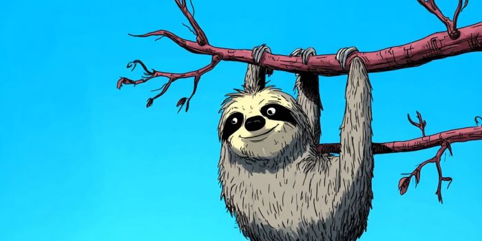 ChatGPT提示词_可爱的树懒挂在树枝上_chatgpt注册方法缩略图