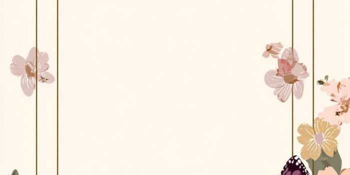 ChatGPT_AI提示词_一幅简约风格的插图，展示了可爱的蝴蝶和花朵的边框，采用粉彩色调_chat gpt会员费缩略图