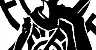 ChatGPT_AI提示词_描绘了动漫角色特拉法尔加·罗的海盗标志，采用马蒂斯剪纸风格，黑白对称设计_chatgpt5缩略图