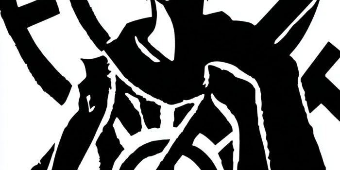 ChatGPT_AI提示词_描绘了动漫角色特拉法尔加·罗的海盗标志，采用马蒂斯剪纸风格，黑白对称设计_chatgpt5缩略图