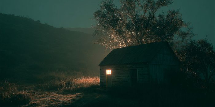 ChatGPT提示词_这是一幅受到《绝命毒师》启发的西部风格电影画面，呈现出沙漠小屋内部微弱灯光的紧张氛围_chatgpt在线试用缩略图