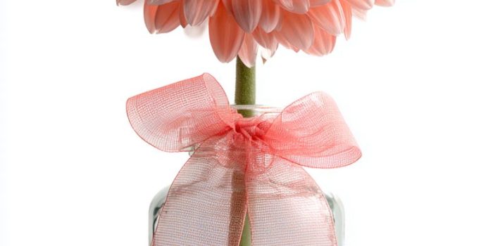 ChatGPT提示词_一朵粉色的非洲菊在优雅的玻璃花瓶里，背景是白色的_chatgpt4.0在线网页缩略图