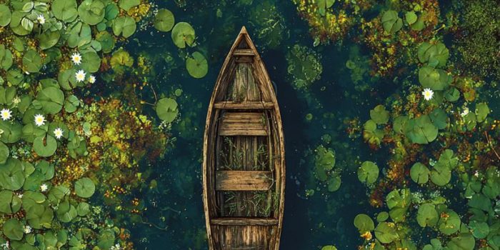 ChatGPT_AI提示词_一艘木船在睡莲池中_chatgpt会员缩略图