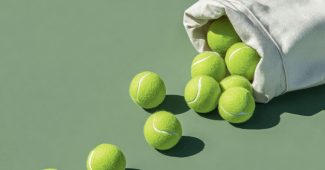 ChatGPT_AI提示词_一张高分辨率的照片展示了白色帆布袋中的乒乓球散落在绿色球场上_chatgpt5.0官网中文版缩略图