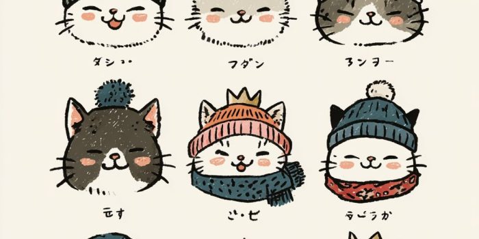 ChatGPT_AI提示词_九只可爱小猫的脸，戴着各种帽子和配饰_chatgpt prompt engineering缩略图