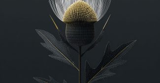 AI提示词_一朵野生蓟花盛开_grok免费版缩略图