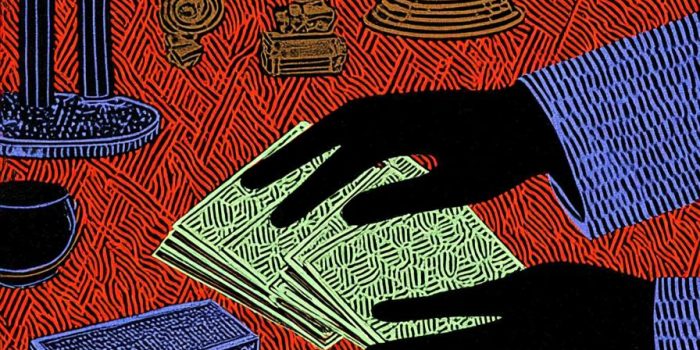 AI提示词_女性手在柔和光线下阅读塔罗牌的神秘插图_chatgpt5.1版本更新缩略图