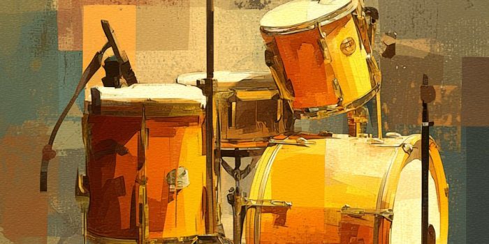 ChatGPT_AI提示词_金色鼓组插图，爵士音乐主题，复古艺术风格_chatgpt plus 代充缩略图