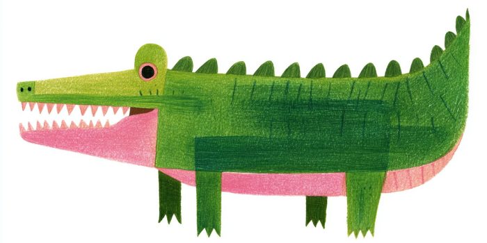 ChatGPT提示词_一只全身绿色、粉色牙齿的可爱鳄鱼_chatgpt会员充值缩略图