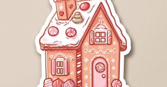 ChatGPT提示词_可爱的姜饼屋，顶部装饰有糖霜和糖果_gpt会员多少钱一个月缩略图