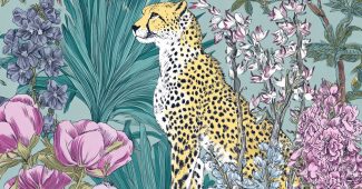 ChatGPT_AI提示词_丛林中的猎豹，周围有花草，背景为中式图案_chatgpt5.2版本怎么样缩略图