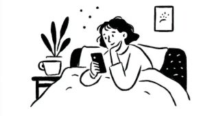 ChatGPT提示词_女人在黑暗的房间里床上看手机_chatgpt会员多少钱缩略图