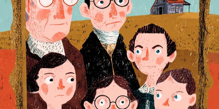 ChatGPT_AI提示词_一幅描绘美国独立战争时期的家庭肖像，包含祖父、父亲、母亲、儿子和女儿，背景有一栋殖民风格的房子和一片田野_chatgpt4.0官网缩略图