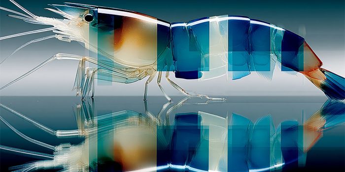 ChatGPT提示词_透明水晶玻璃迪斯科虾的宏观特写，色彩鲜艳_chatgpt5.2版本怎么样缩略图